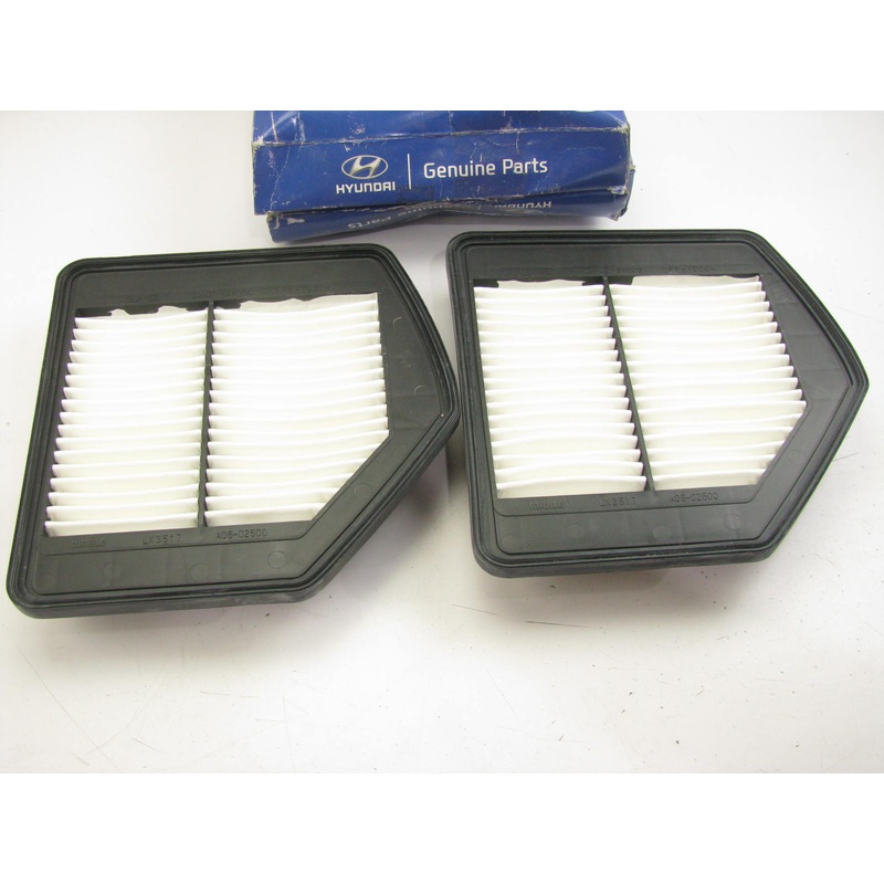 (2) NEW - OEM 28127B1000 Left Engine Air Filters For 2015-2022 Genesis 5.0L
