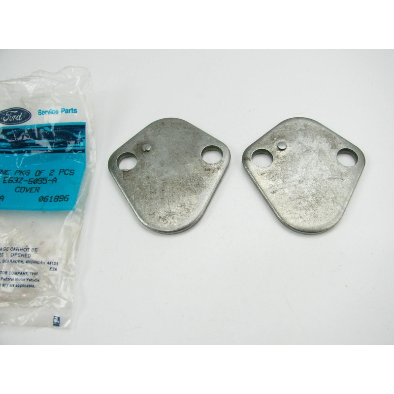 (2) NEW - OEM Ford E63Z-6095-A Fuel Pump Opening Cover 1980-1984 302 5.0L-V8