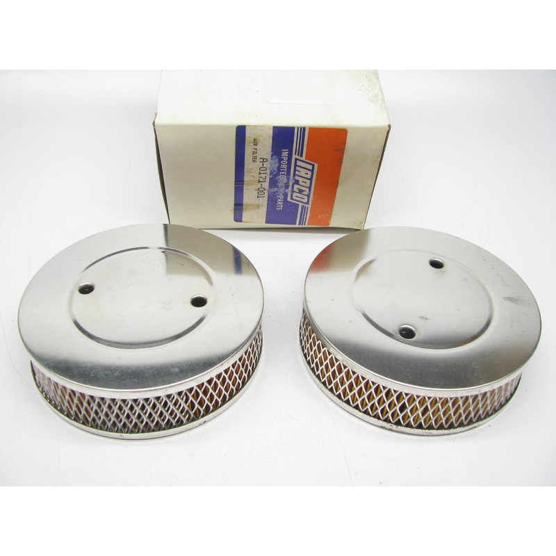 (2) Iapco A-0171-001 Round Air Cleaner Filter SU Carburetor For 1956-61 Triumph