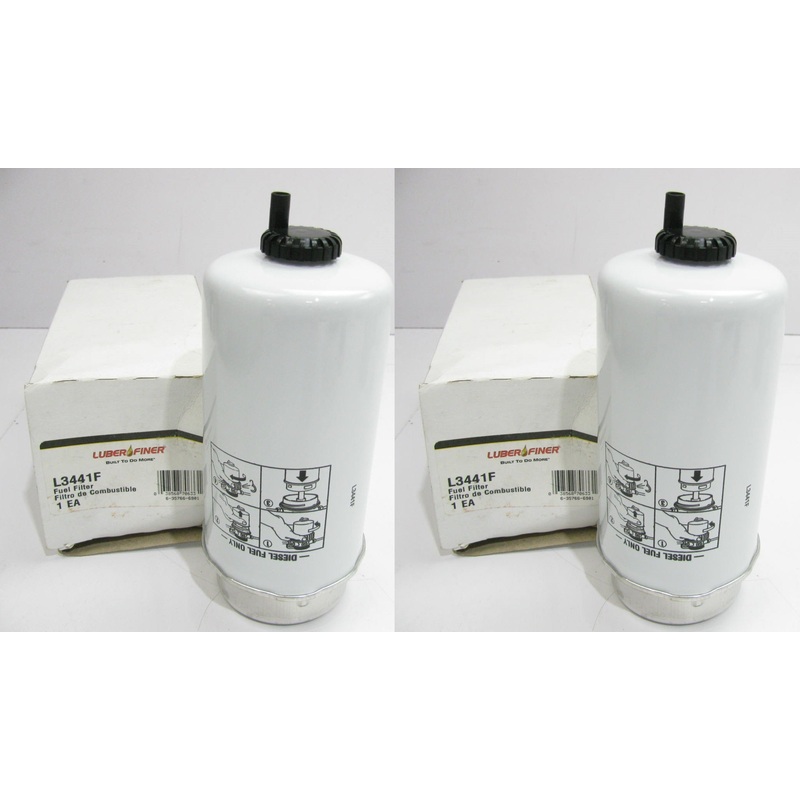(2) Luberfiner L3441F Fuel Filters For TM120 TM130 TM140 TM155 Tractors - PAIR