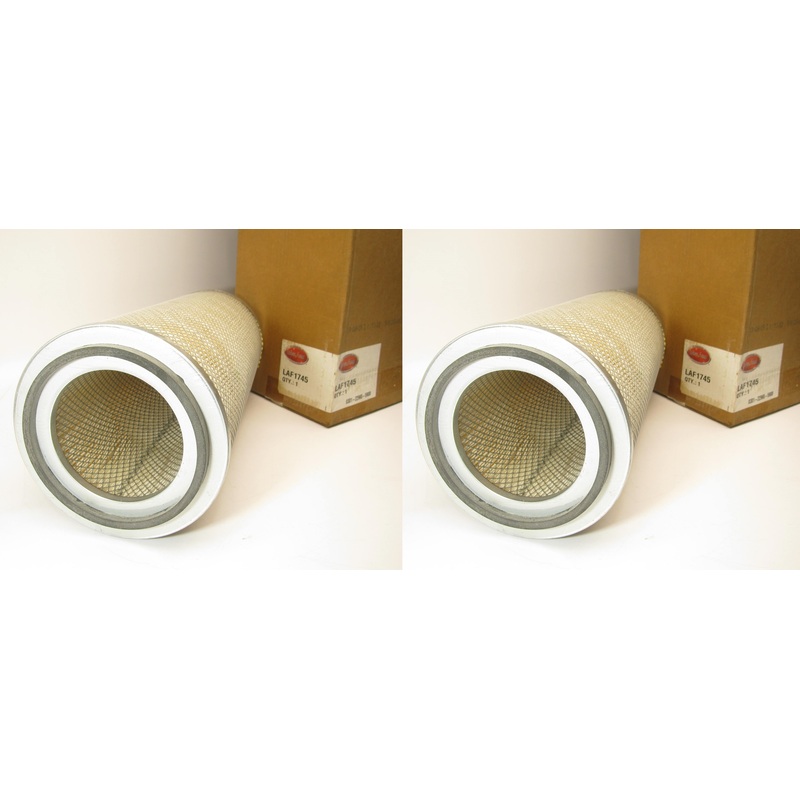 (2) Luberfiner LAF1745 Engine Air Filters For Bedford, Foden, ERF Trucks - PAIR