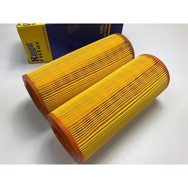 (2) Hengst E396L Air Filter For 1987-1998 Saab 9000 AR366 9174 LX801 CA6393