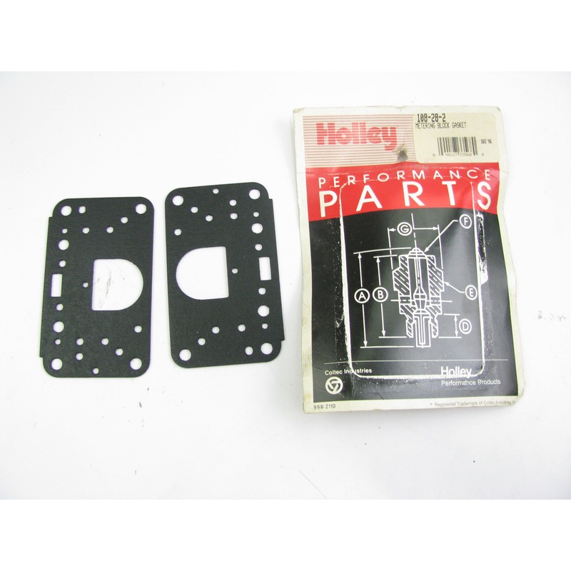 (2) Holley 4160 Carburetor Metering Block Gaskets - Holley 108-28