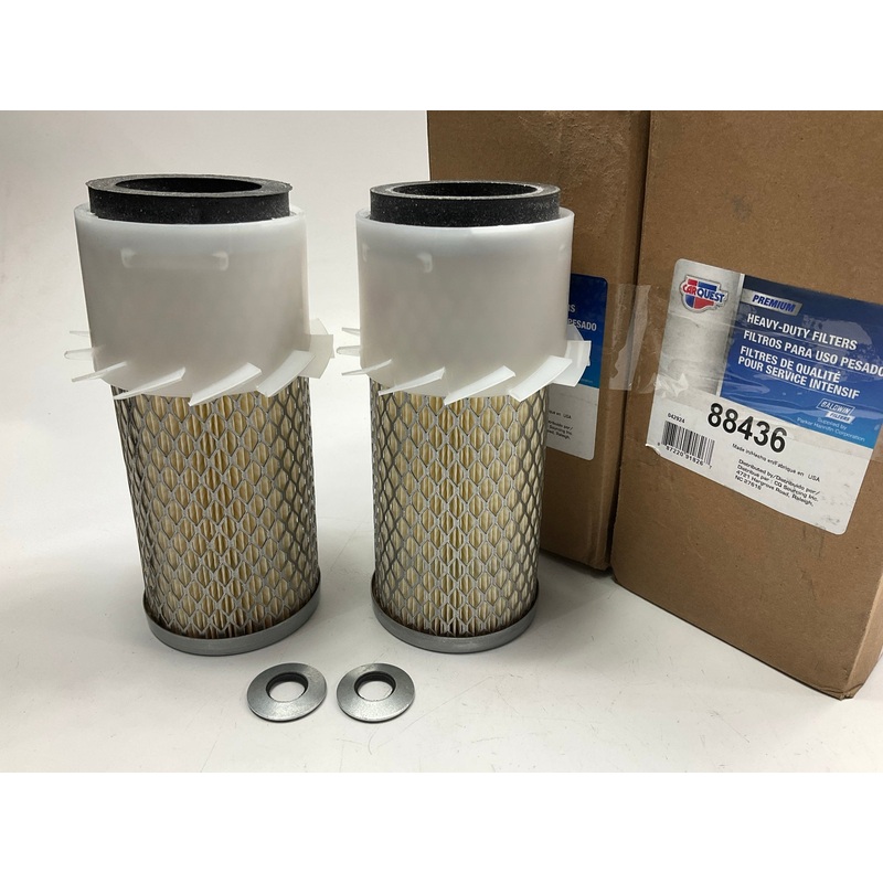 (2) Carquest 88436 Air Filter Replacement For John Deere AM108243, Wix 46436