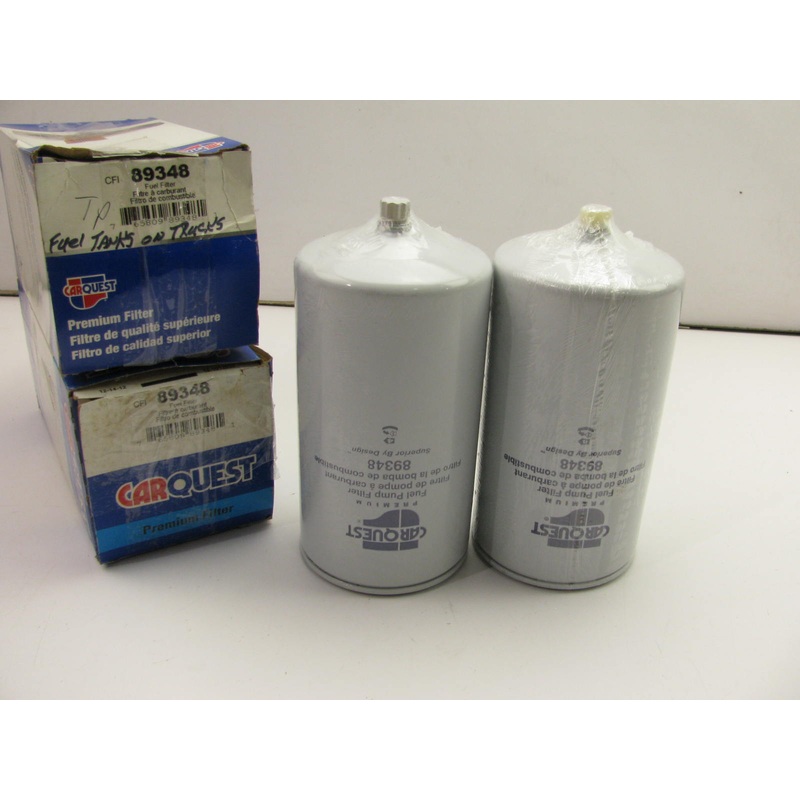 (2) Carquest 89348 Fuel Filters For Quincy Compressors With Kubota Engine