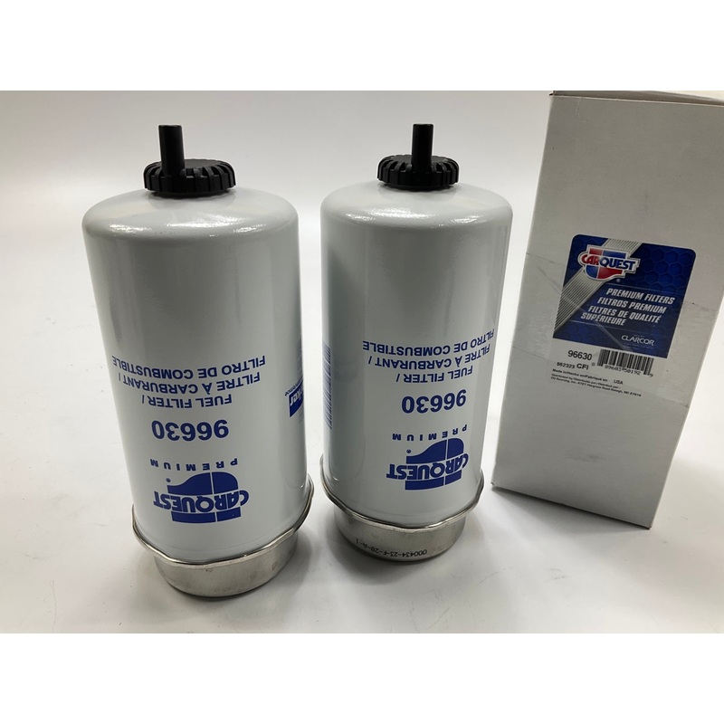 (2) Carquest 96630 Diesel Fuel Water Separator Filter For CAT 361-9554, 349-1063