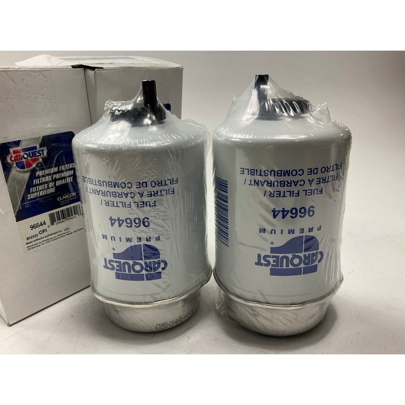 (2) Carquest 96644 Key-Way Style Fuel Filter For John Deere 1010E W/ 4045HTJ87