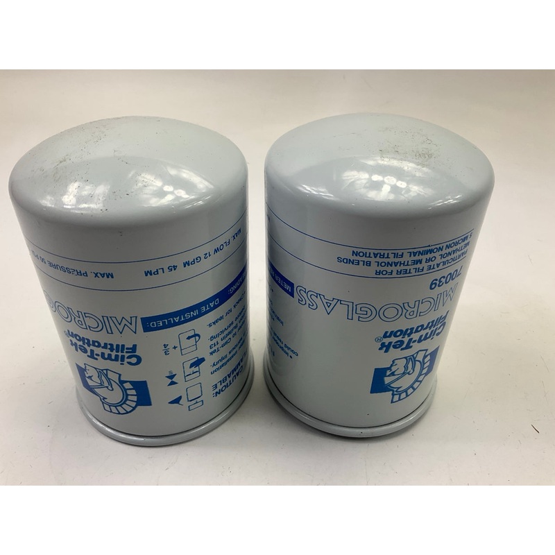 (2) Cim-Tek 70039 400HA-01 1 Micron Particulate Fuel Filters, Microglass Media