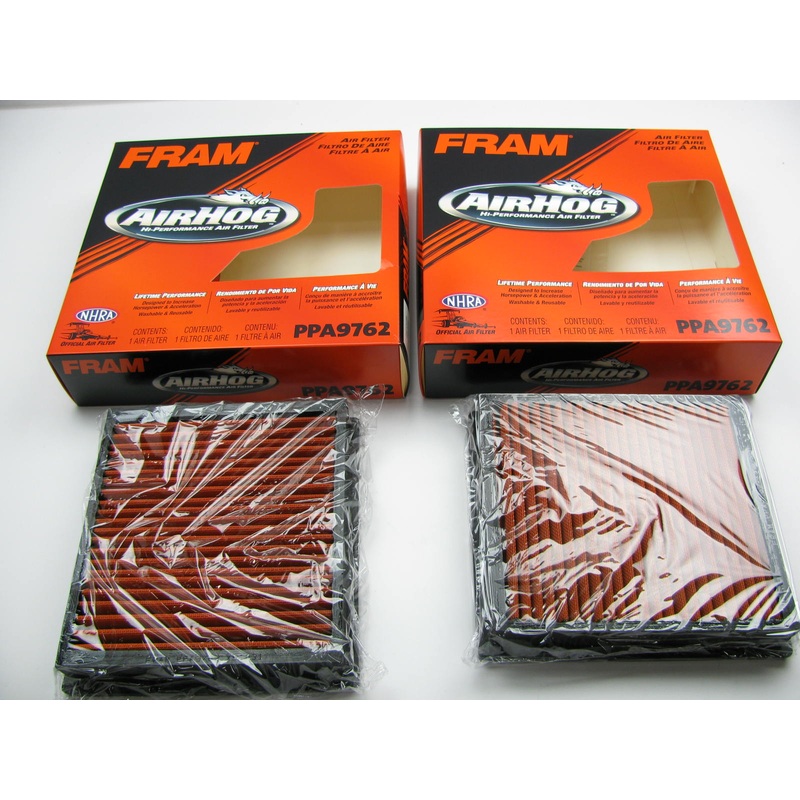 (2) FRAM Performance Air Filters (Washable & Re-useable) For 04-09 Dodge Durango