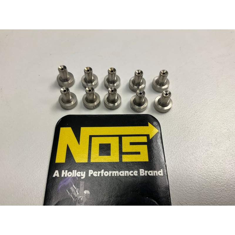 (10) PACK  Holley NOS 13765-41NOS Nitrous Oxide Jet Flare Stainless Steel 0.041''