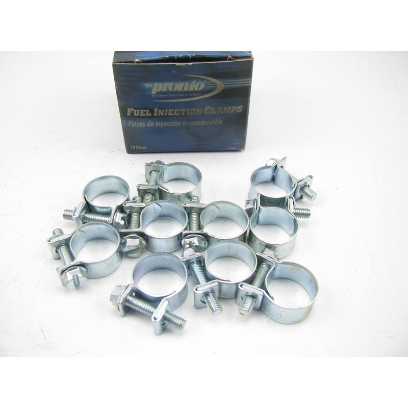 (10) Pronto CB013F Fuel Injection Hose Clamps #6 - 5/16'' X 7/8''