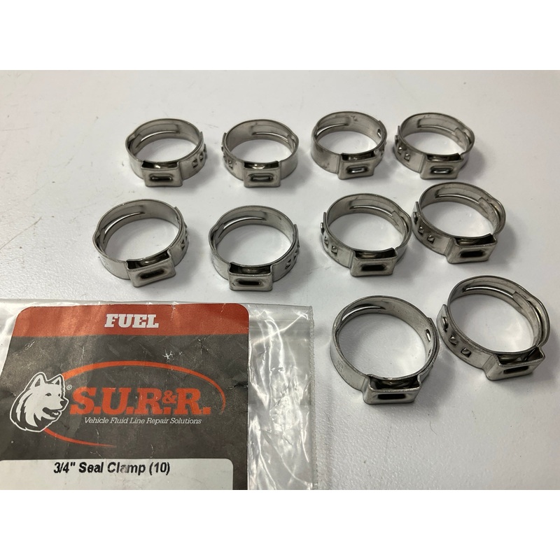 (10) SUR-R K6810 3/4'' Seal Clamp, 360 Degree