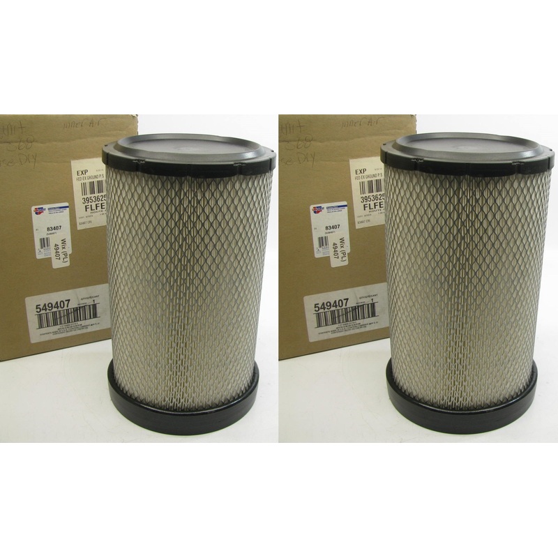 (2) Carquest 83407 Air Filters For IH Sprayer, Spreader - 49407