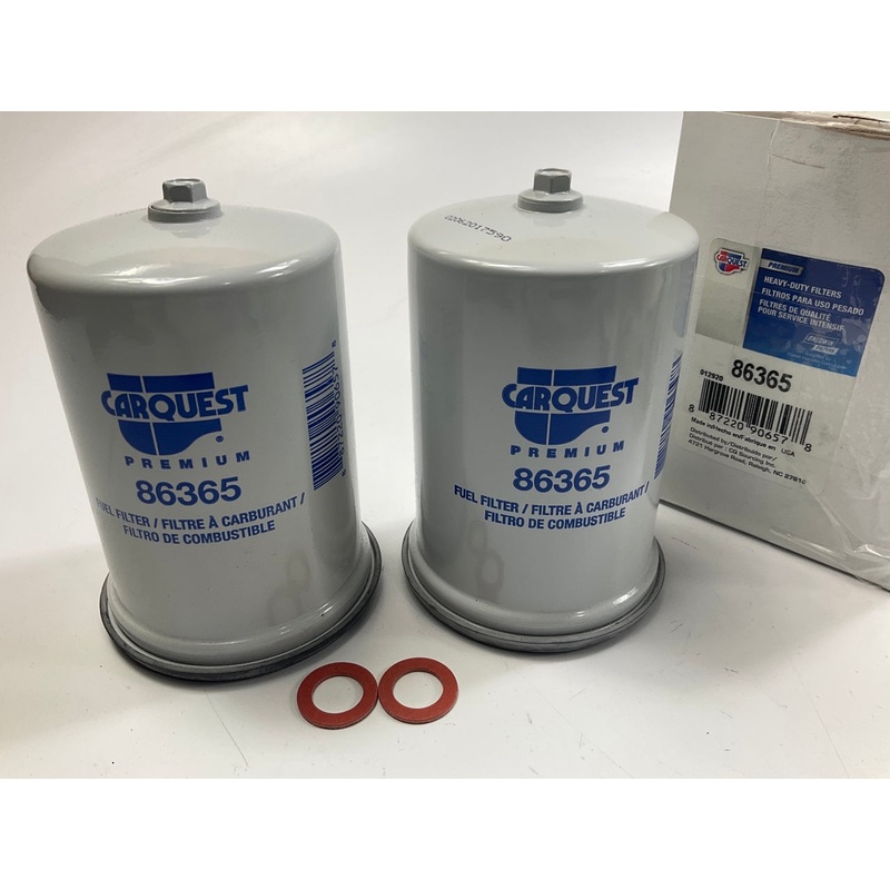 (2) Carquest 86365 Fuel Filter For 2023-2025 Blue Bird All American FE, RE