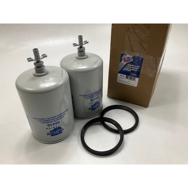 (2) Carquest 86416 Diesel Fuel Water Separator Filter Replaces 33416, 5839NG5900