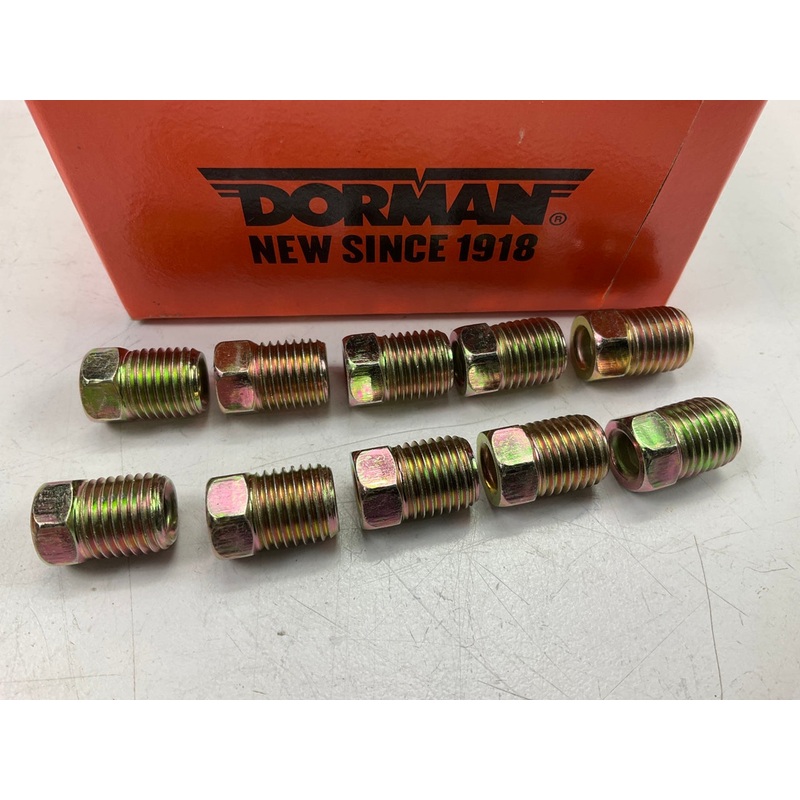 (10) Dorman 490-296 Flare Fitting Tube Nut Steel - 3/16 In.