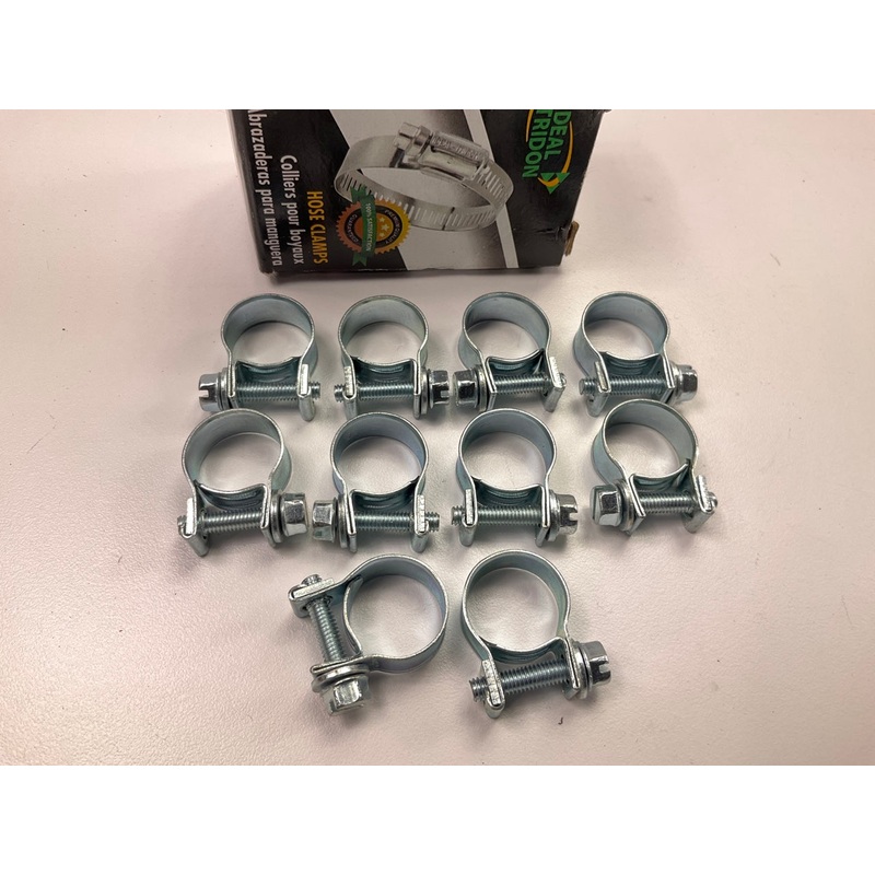 (10) Ideal 52F1651 Fuel Injector Clamps -  14mm-16mm;  9/16''-5/8''