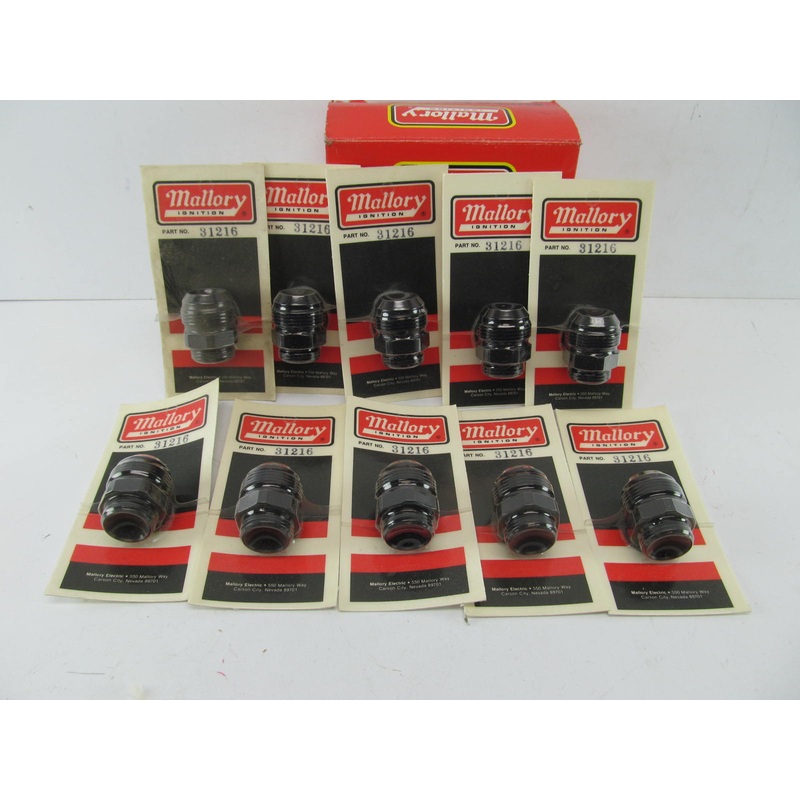 (10) Mallory 31216 Hi-flow -12AN To -16AN Adapter High Flow Hose Fittings
