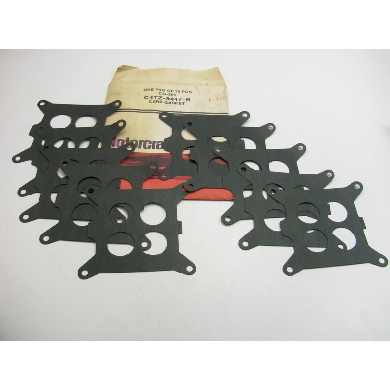 (10) Motorcraft CG-204 Carburetor Mounting Gasket 1964-1975 Ford 391 4-BBL