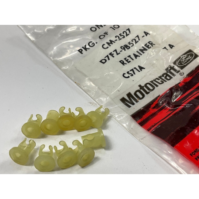 (10) Motorcraft CM2527 Carburetor Choke Rod Retainer Clips - 1977-1980 FORD 2.3L