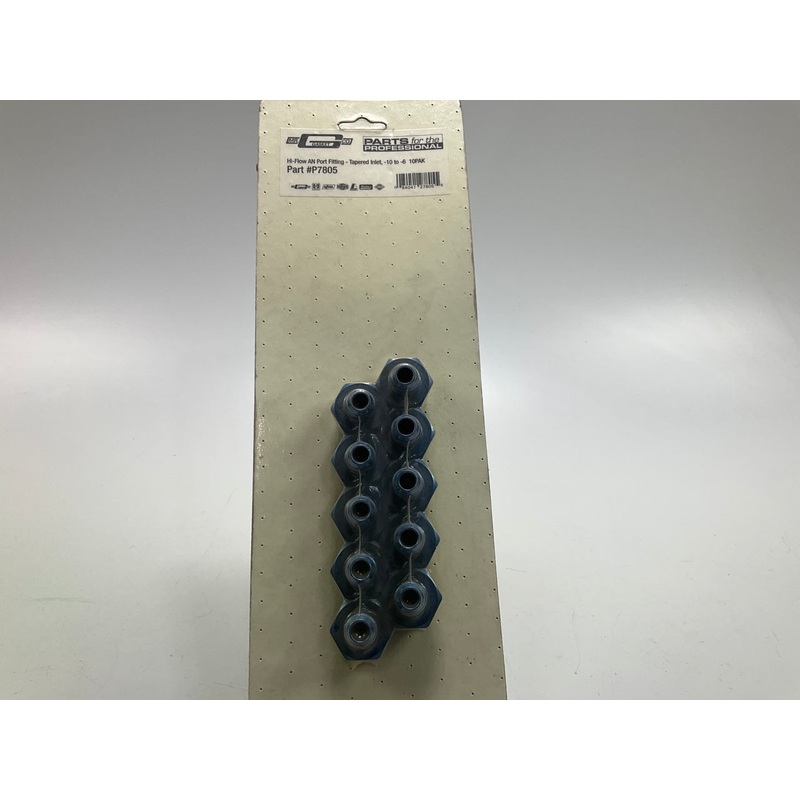 (10) Mr Gasket P7805 10AN To 6AN Tapered Inlet Straight Adapter Fittings