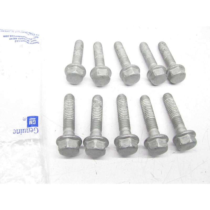 (10) NEW GENUINE OEM GM Vortec Intake Manifold Bolts - 24504713