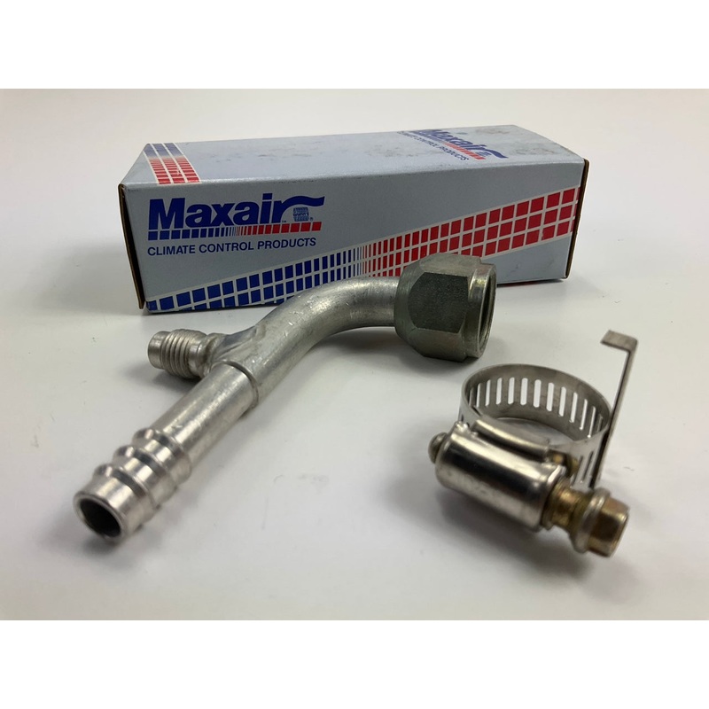 Max Air 05-0755 A/C Fitting, 1/2'' X #8 Hose, Female Flare 90 Degrees W/ Schrader