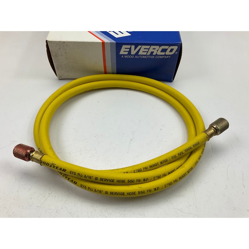 Everco A9541 60'' Yellow Charging Hose, Made In USA