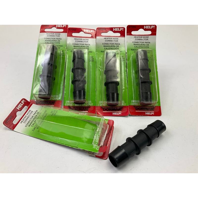 Dorman 47094 Heater Hose Splice Connector 5/8'' ID Plastic ( 5 Pieces )