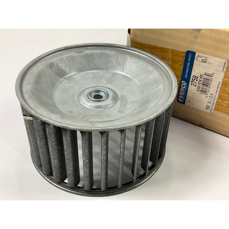 Everco 2758 Blower Motor Wheel - Metal - Replaces Ford D4TZ-19834-A D5UZ-48504-A