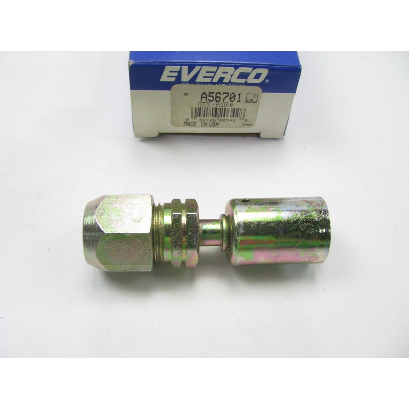 Everco A56701 A/C Line -8 Hose Straight Beadlock Compression Fitting , 5/8''