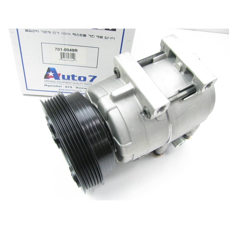Auto 7 701-0049R Remanufactured A/C Compressor For 2003 Hyundai Tiburon 2.7L-V6