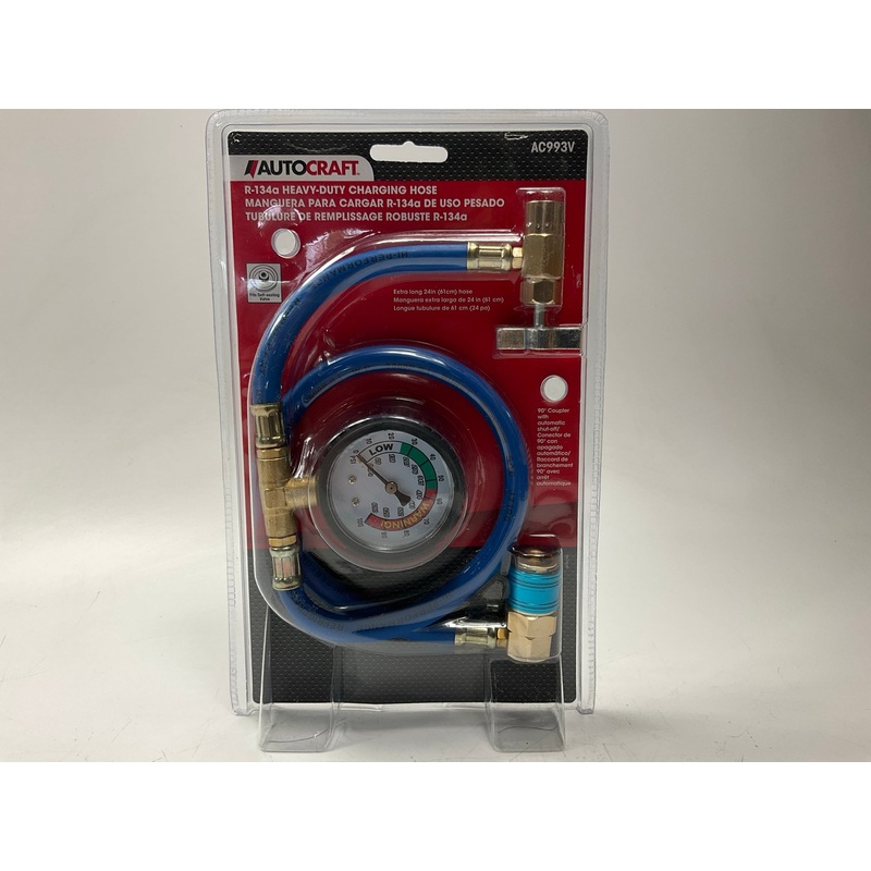 Autocraft AC993V Heavy-Duty A/C Charging Hose For 134