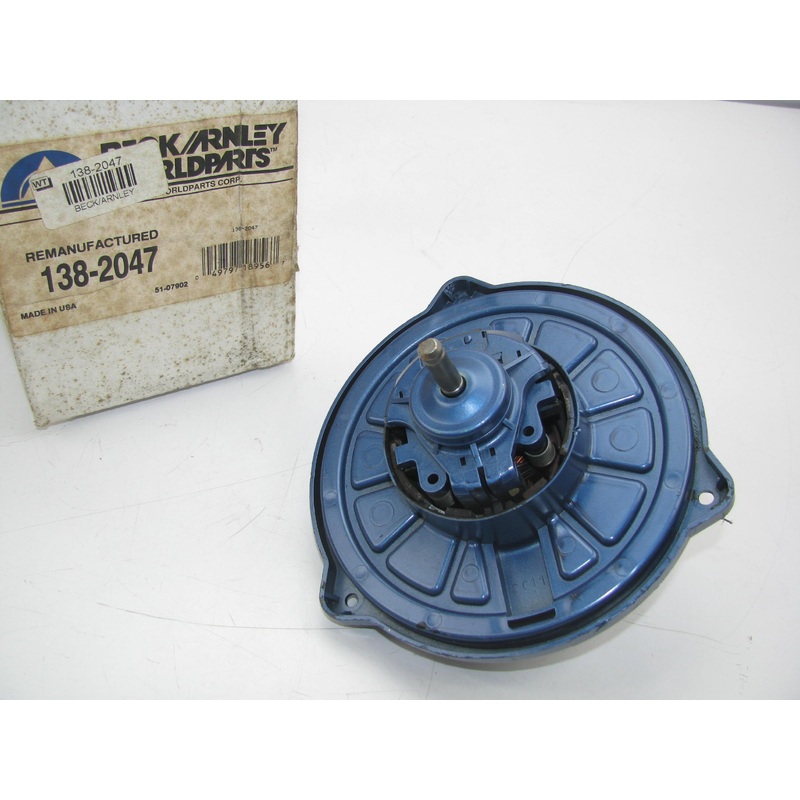 Beck Arnley 138-2047 Remanufactured HVAC Blower Motor W/O Wheel