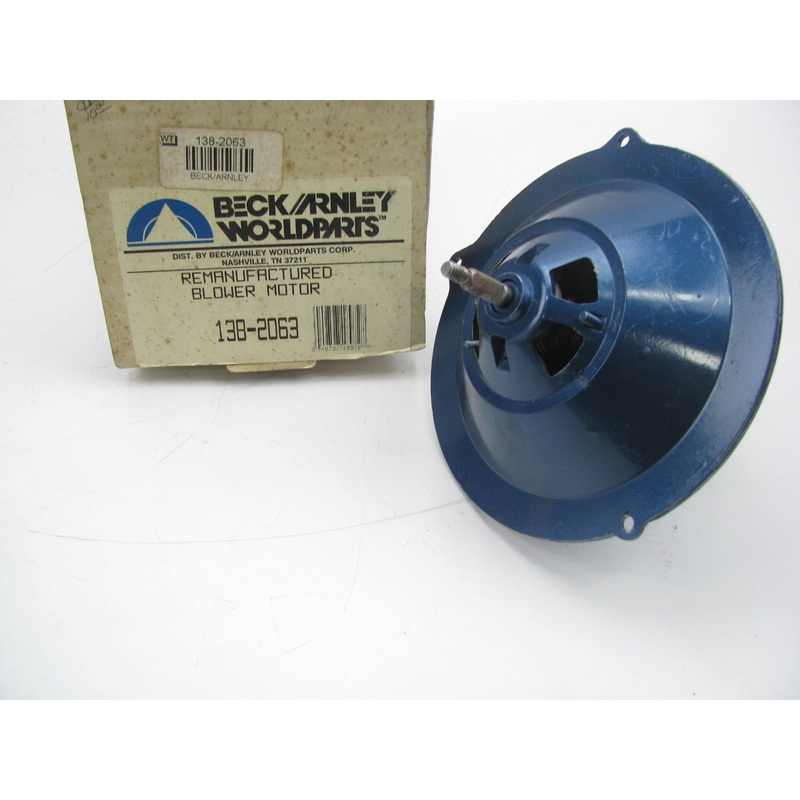 Beck Arnley 138-2063 Reman HVAC Blower Motor 1979-1990 Saab 900 1987-88 9000