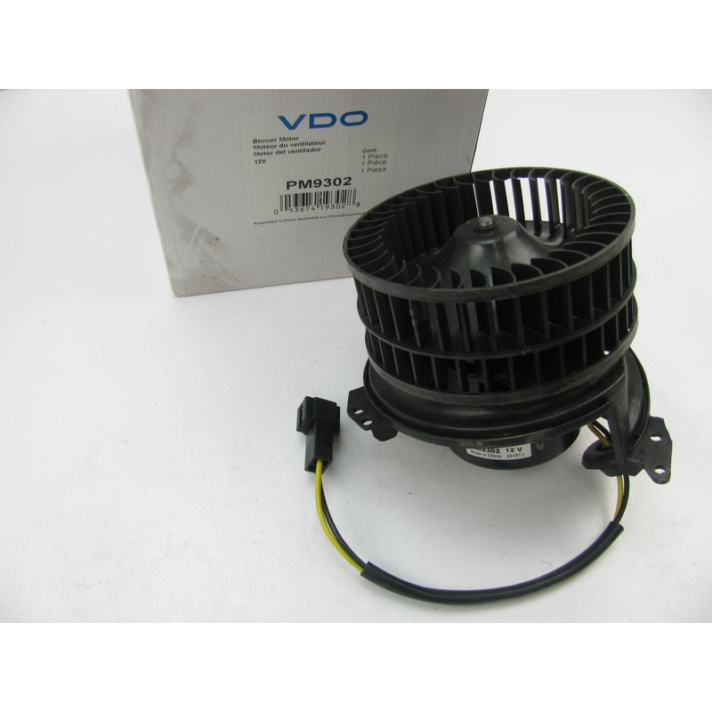 VDO PM9302 HVAC Blower Motor With Wheel - Front