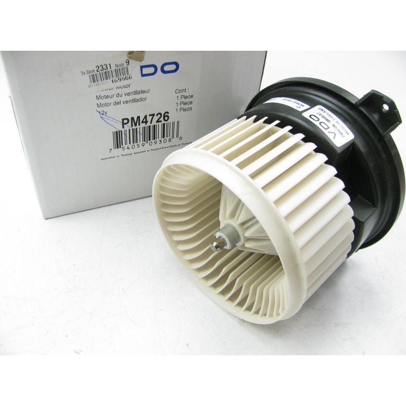 VDO PM4726 HVAC Blower Motor & Wheel - Rear